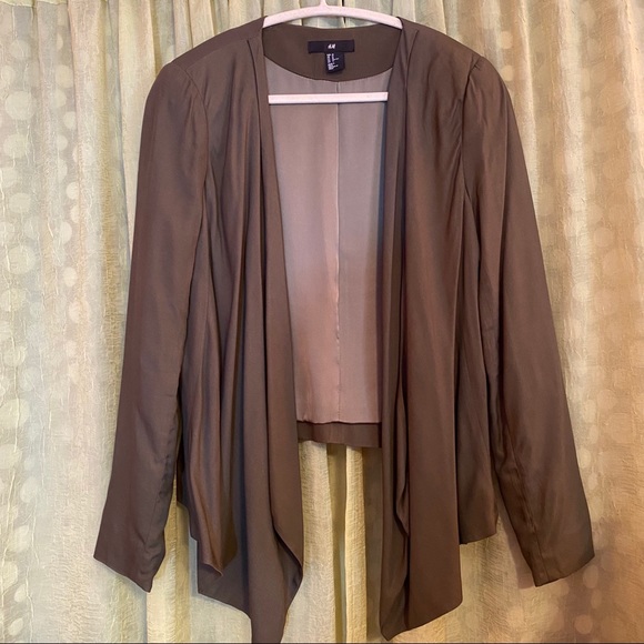 H&M draped open front blazer worn once - Picture 3 of 10
